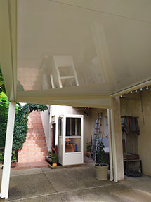 Pergolas toiture pleine vue 2